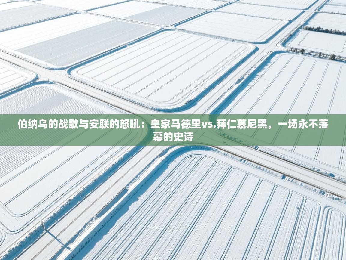 伯纳乌的战歌与安联的怒吼:皇家马德里vs.拜仁慕尼黑,一场永不落幕的史诗 第2张